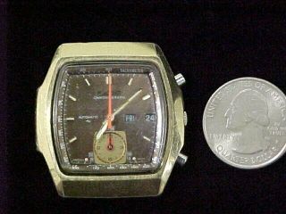 Vintage Men ' s Seiko 7016 - 5029 Monaco Pusher Chronograph Automatic Tachymeter Run 2