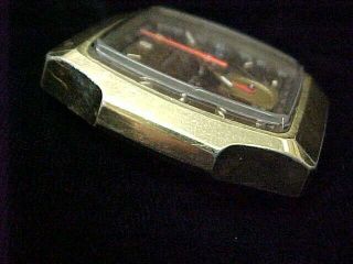 Vintage Men ' s Seiko 7016 - 5029 Monaco Pusher Chronograph Automatic Tachymeter Run 6
