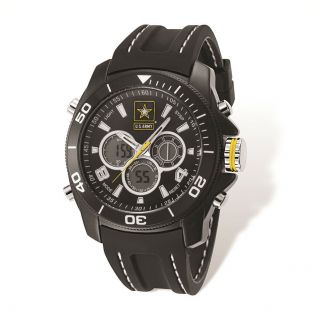 Us Army Wrist Armor Blk Digital Display Dial/blk Rubber Strap Watch Xwa5307