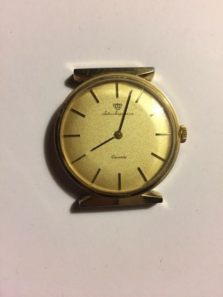 Vintage Jules Jurgensen Quartz Swiss Watch Running