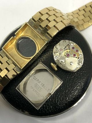 Ladies 1973 Caravelle (Bulova) Gold Plated 17J Mechanical Watch. 6
