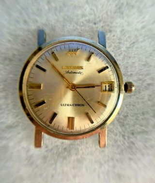 Vintage Mens Longines Ultra Chron 10k Gold Filled Automatic Wristwatch