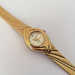Vintage Ladies Pierre Cardin Gold Tone Quartz Watch • Adjustable Bracelet Style
