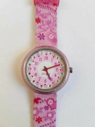 2007 Pink Flik Flak Swatch V8 Swiss Made Watch
