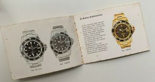 1970 ' s Vintage Rolex Submariner ref.  1680 1665 5513 5512 Booklets 4
