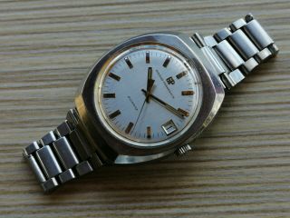 Girard Perregaux Quartz Date Vintage Big Mens Watch 1970’s Rare