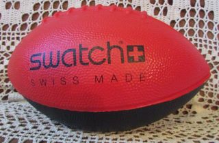 " Swatch Watch Swiss Made " Foam Football Advertising Nerf - Like 9 " Long Toy