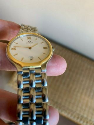 Vintage 18K Gold and Stainless Steel Omega 32mm Unisex Watch w/Box and Papers 5