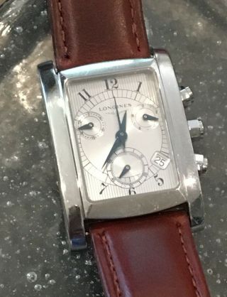 Longines Dolce Vita Chronograph Mens Watch Stainless Steel Quartz Watch L5.  656.  4