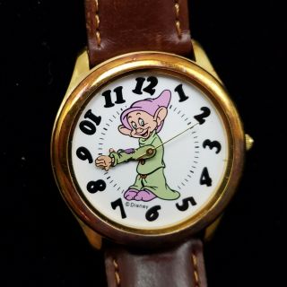 Vintage Walt Disney Dopey Seven Dwarfs Limited Edition Watch Collectors Club
