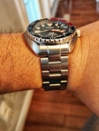 SEIKO PROSPEX PADI SRPC41K1 Mini Turtle Watch w Strapcode Oyster SEL Bracelet 11