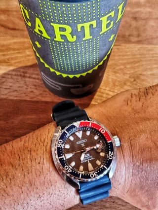 SEIKO PROSPEX PADI SRPC41K1 Mini Turtle Watch w Strapcode Oyster SEL Bracelet 3