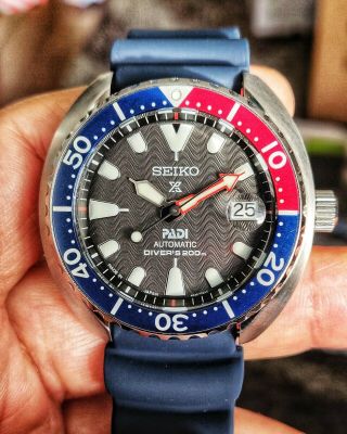 SEIKO PROSPEX PADI SRPC41K1 Mini Turtle Watch w Strapcode Oyster SEL Bracelet 6