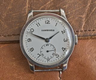 1941 Vintage Longines Calatrava Watch Cal.  12.  68z S.  Steel 35mm.