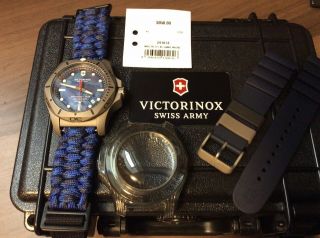 Victorinox Inox Pro Diver Blue Dial Titanium Watch 241813
