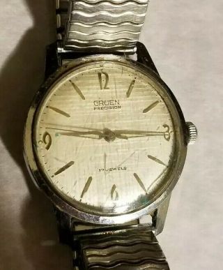 Antique Vintage Gruen Precision 17 Jewel Wrist Watch