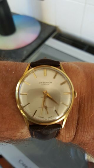 Vintage J.  W.  Benson Wrist Watch In Good