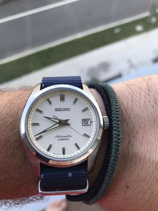 Seiko Sarb035 Watch With Gently Cream White Dial