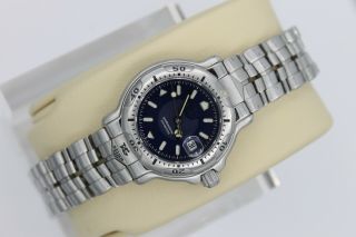 Tag Heuer Womens 6000 Professional Blue Silver Watch WH1315.  BA0677 Crystal 2