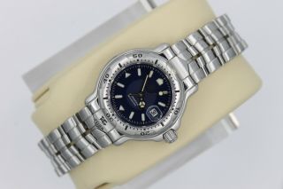 Tag Heuer Womens 6000 Professional Blue Silver Watch WH1315.  BA0677 Crystal 4