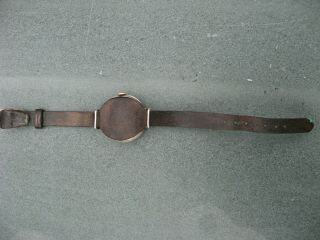 Rare Left Handed WW1 Silver Trench Wrist Watch 3