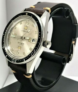 RARE VINTAGE 1960 ' S JUBILEE SKIN DIVER BY WITTNAUER SERVICED USA SELLER 4