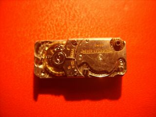Jaeger Le Coultre Fine And Rare Movement Baguette,  Small Wrist Of 20 Mm.  X 8 Mm.