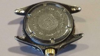 Vintage TAG Heuer Professional 1000 Black & Gold Ladies Divers Watch - 980.  028N 5