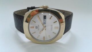Vintage Large Tissot Seastar Day & Date Automatic Watch Ca.  1970 