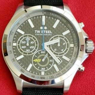 Tw Steel Vr46 Pilot Quartz Watch (tw938) 45mm Stainless