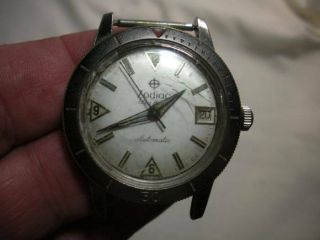 Vintage Zodiac Seawolf Automatic Wristwatch W/date / Take A Look