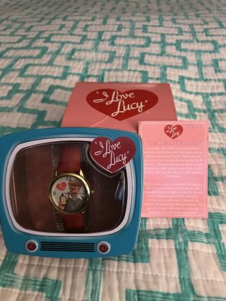 I Love Lucy Vitameatavegamin Quartz Watch In Collectible Tv Tin