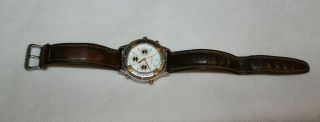 Fossil Day Date Month White Dial Bq - 8461 U.  S.  A.  Swiss Parts Woman 