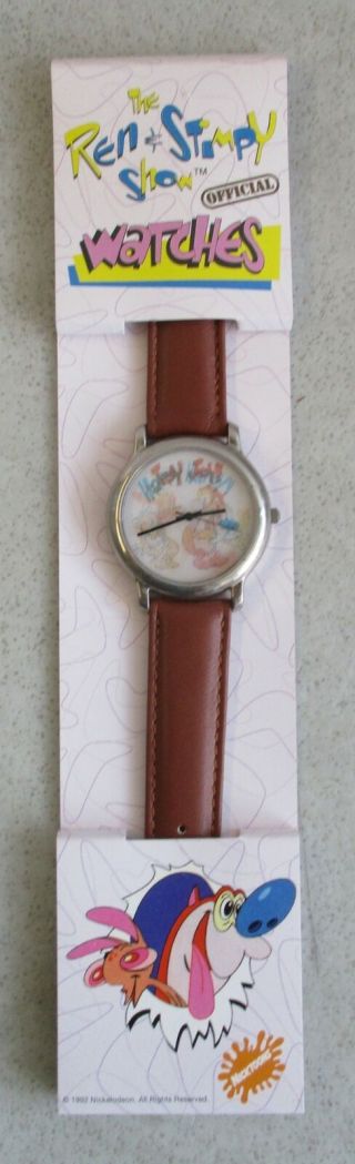 Mip 1992 Bigtime Enterprises Nickelodeon The Ren And Stimpy Show Wristwatch