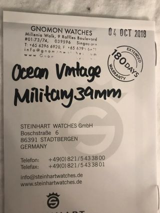 Steinhart Ocean vintage Military 39 Gnomon Exclusive 4