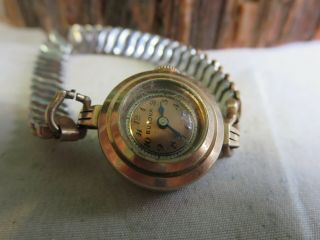Vintage Bulova 7am Rose Gold Plate Ladies Watch Repair Rp12