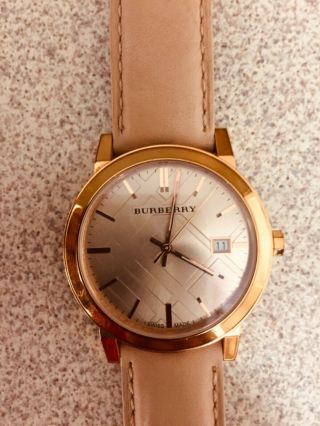 Ladies Burberry Watch 51172 Swiss Made Sapphire Crystal Rose Gold