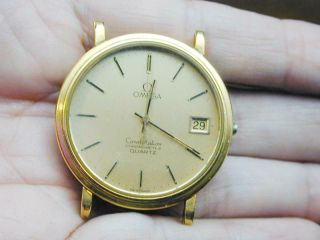 Vintage Gf Omega Constellation Chronometer Quartz Watch Runs