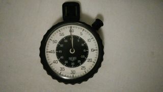 Vintage Heuer Military Swiss Timer Stopwatch Mil - S - 14823.