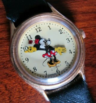 Vintage Lorus Minnie Mouse Watch W/new Battery