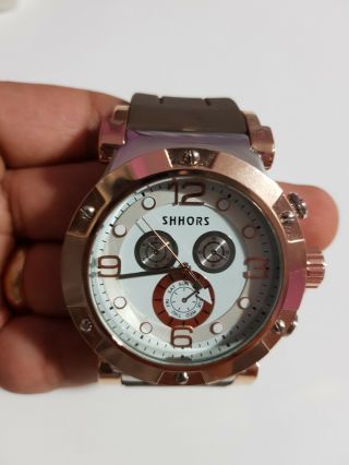Shhors Rose Gold Tone Analog Quartz Brown Strap Watches.  1623 Only Today 9.  99