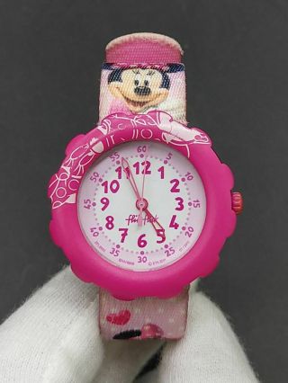 Flik Flak Swatch Minnie Mouse Watch Swiss Made Battery