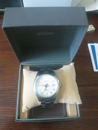 Seiko Mechanical SARB035 Wrist Watch for Men - Silver/Beige 10