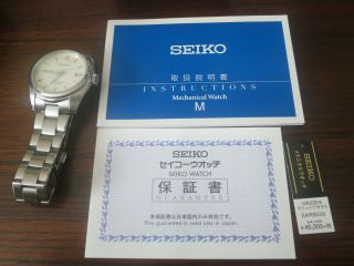 Seiko Mechanical SARB035 Wrist Watch for Men - Silver/Beige 9