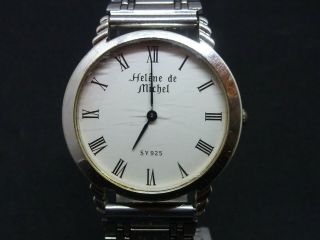 Vintage Helene De Michel Sv925 Quartz Wrist Watch W635