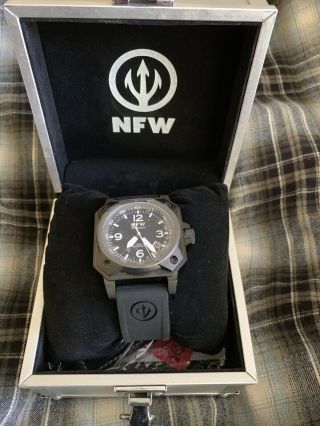 Nfw Auto Pilot Mens 44mm Automatic 200m Watch.  Very
