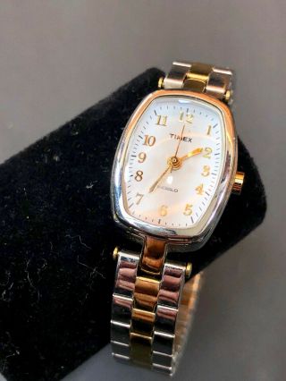 Silver And Gold Tone Vintage Timex Women 
