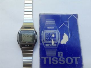 Tissot F1 Sensor Lcd Digital Vintage Watch 1980s Touch Panel Omega