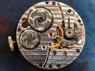 Vintage Hamilton Men ' s wristwatch art deco Prescott driver ' s runs cal.  987 E 10