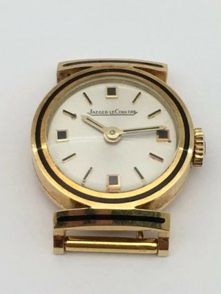Vtg Jaeger Le Coultre 18k Yellow Gold Watch Mechanical